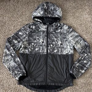 Oakley Women’s Black Gray Windbreaker Water-repellent Lightweight Jacket Size S